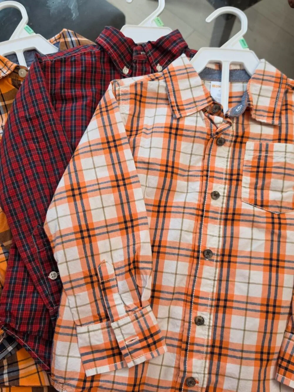 Boys long sleeve 4T group Ralph Lauren and two Gymboree shirts